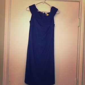Macy’s Navy Blue Sheath Cocktail Dress